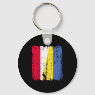 Chaveiro Polônia Ucrânia Meia Bandeira Patrimônio Polonês U