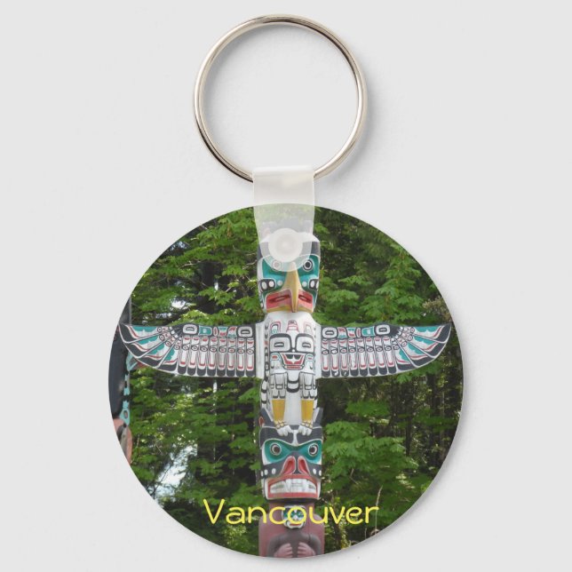 Chaveiro Polos Totem - Stanley Park, Vancouver (Frente)