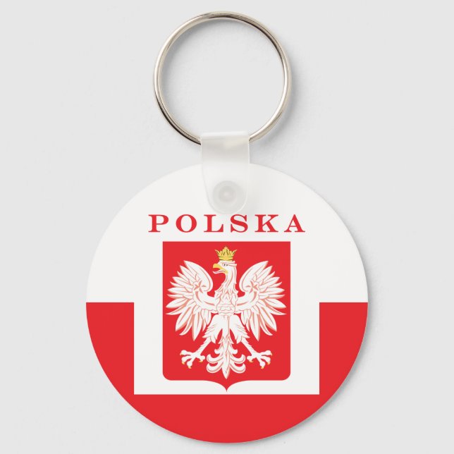 Chaveiro Polska Eagle Red Shield (Frente)