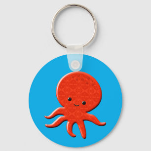 Chaveiro Polvo Vermelho Fofo
