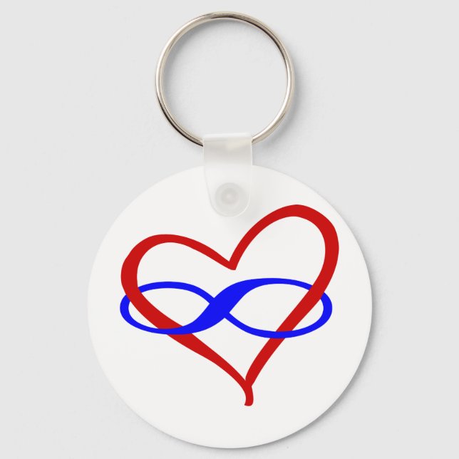 Chaveiro Poly Heart Infinity (Frente)