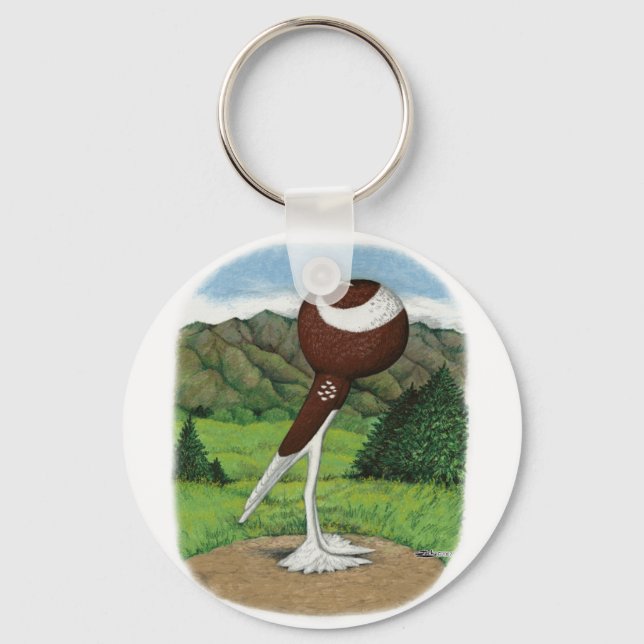 Chaveiro Pombo-Pórtico Inglês Com Montanhas (Frente)