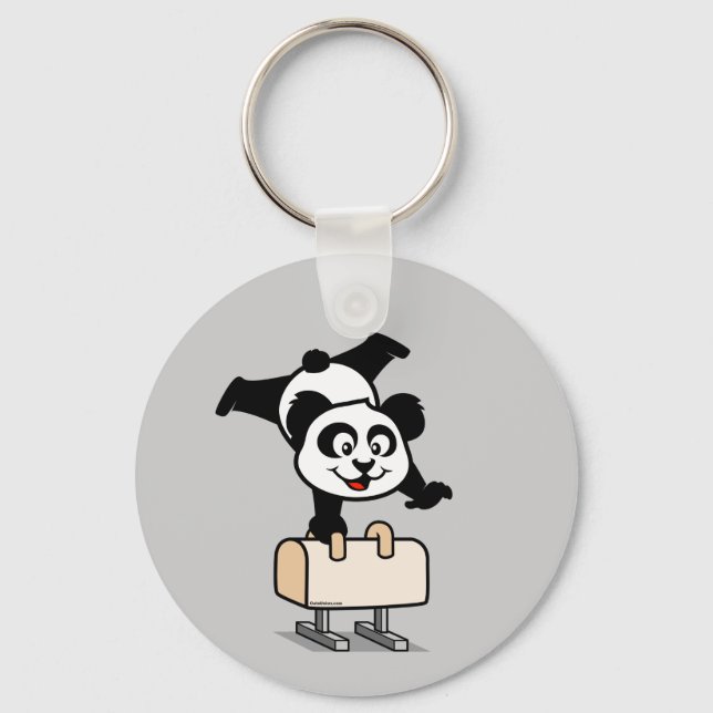 Chaveiro Pommel Horse Panda (Frente)