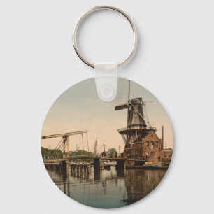 Chaveiro Ponte de Catharine e moinho de vento, Haarlem,