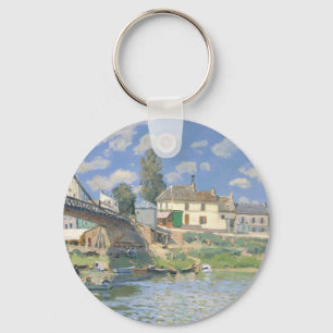 Chaveiro Ponte de Villeneu por Sisley Impressionista Paint