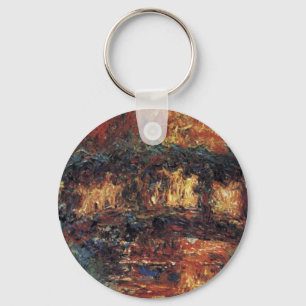 Chaveiro Ponte Japonesa por Claude Monet, Vintage Fine Art