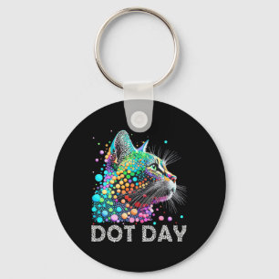 Chaveiro Pontos Coloridos Gato Pão Feliz Dias Camisas Homen