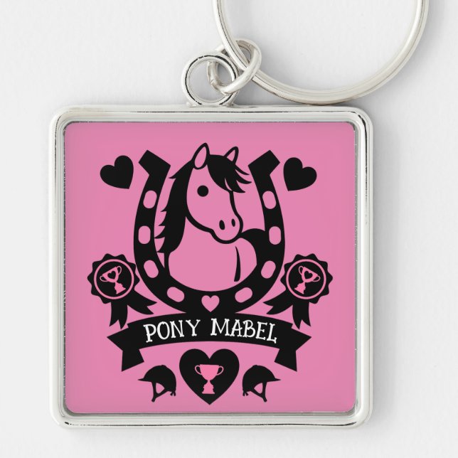 Chaveiro Pony Club Rider (Frente)