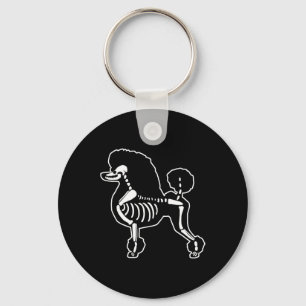 Chaveiro Poodle Dog Skeleton Halloween Dogs Lover Ow