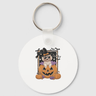 Chaveiro Poodle e Pumpkin doces e assustados
