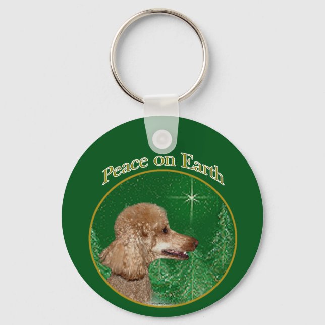 Chaveiro Poodle Peace (Frente)