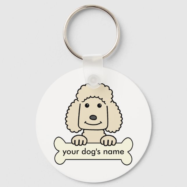 Chaveiro Poodle Personalizado (Frente)
