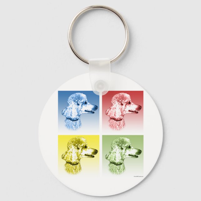 Chaveiro Poodle Pop Art (Frente)