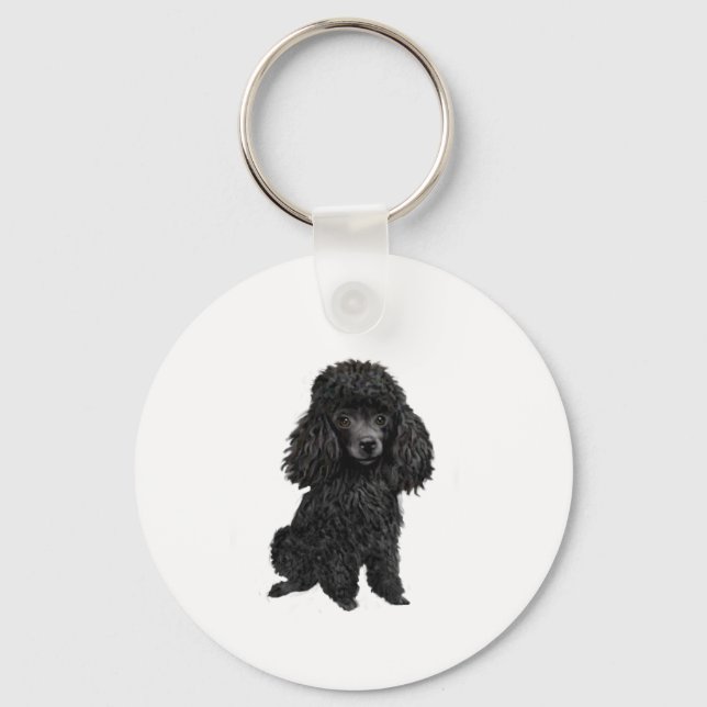 Chaveiro Poodle Preto ( nº 3) (Frente)