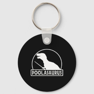 Chaveiro Poolasaurus Jogador de Bilhar Dinossauro Snooker O