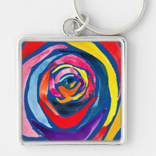 Chaveiro pop abstrato