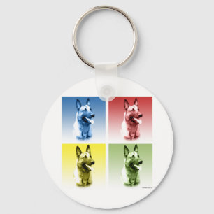 Chaveiro Pop Art belga Malinois