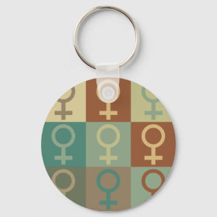 Chaveiro Pop art do feminismo