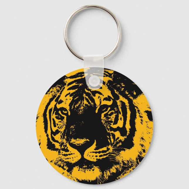 Chaveiro Pop Art Tiger (Frente)