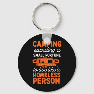 Chaveiro Pop de Acampamento Camper Rv Trailer Pequena Fortu