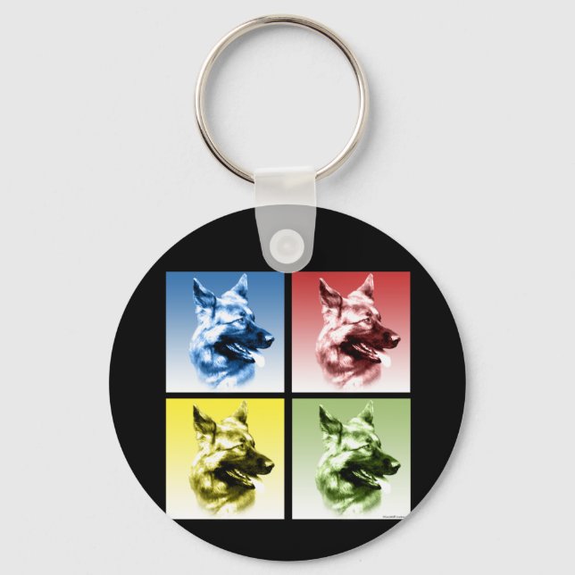 Chaveiro Pop de german shepherd (Frente)