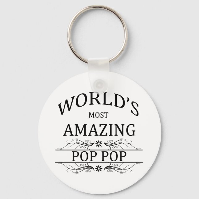 Chaveiro Pop de Pop mais incrível do mundo (Frente)