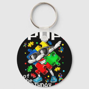 Chaveiro Pop do garoto de aniversário peça de quebra-cabeça