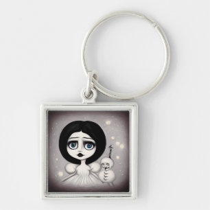 Chaveiro Pop Surrealismo Doll & Weird Snowman