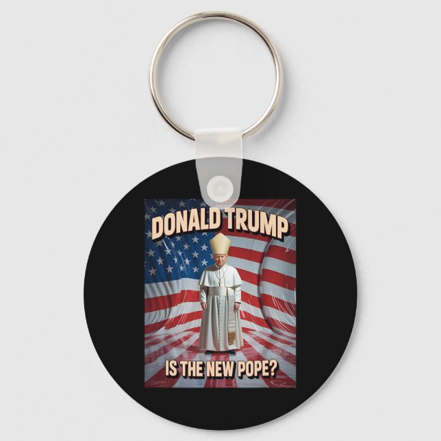 Chaveiro Pope Engraçado E Presidente Donald Trump (Frente)