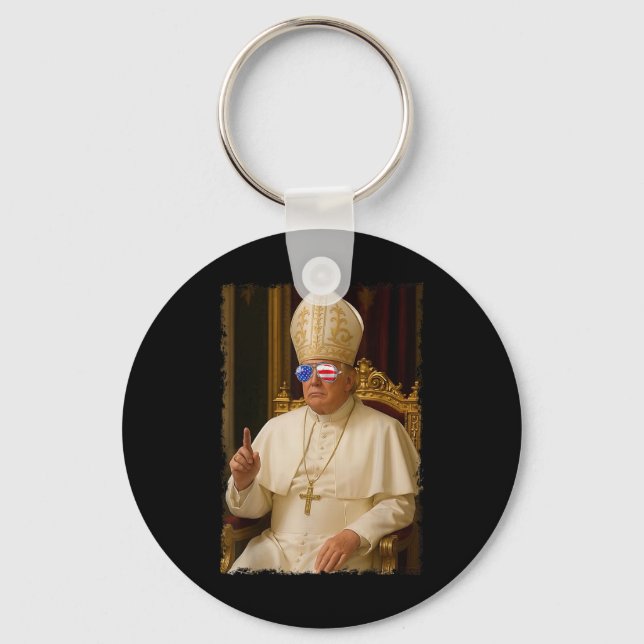 Chaveiro Pope Trump Engraçado Presidente Trump Quer Ser O N (Frente)