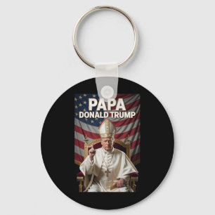Chaveiro Pope Trump Funny Trump Vaticano Christian Retro Ch