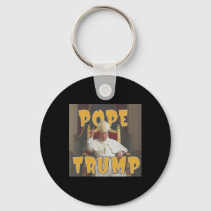 Chaveiro Pope Trump Funny Trump Vaticano Christian Retro Ch