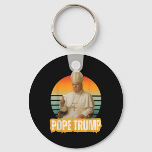 Chaveiro Pope Trump Funny Trump Vaticano Christian Retro Ch