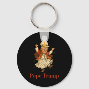 Chaveiro Pope Trump Funny Trump Vaticano Christian Retro Ch