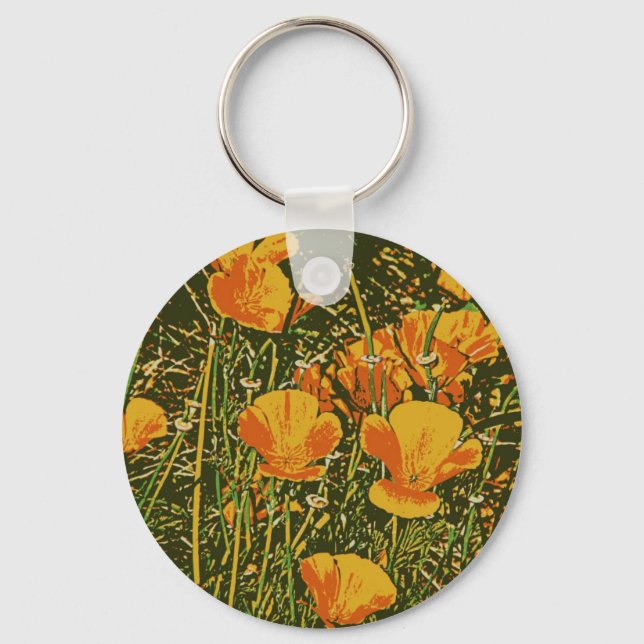 Chaveiro Poppies Posterizados (Frente)