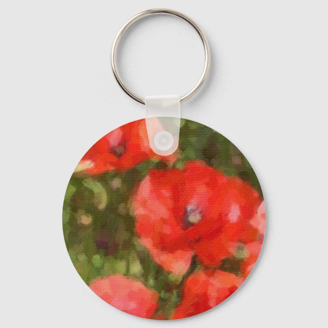 Chaveiro Poppies vermelhos (Frente)