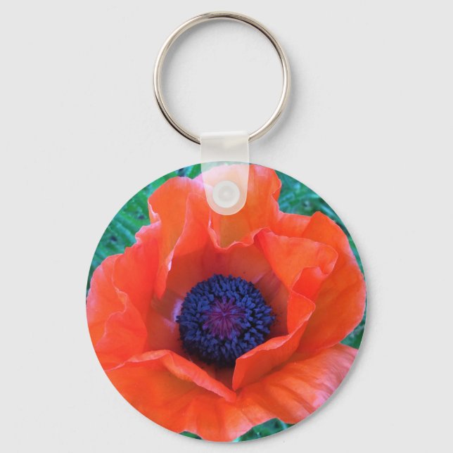 Chaveiro PoPPY Oriental Red Orange — (Frente)
