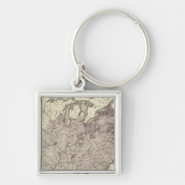 Chaveiro População dos EUA 1850 (Frente)