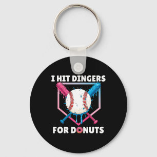 Chaveiro Por Bysebyll eu acerto dingers por donuts Donuts e