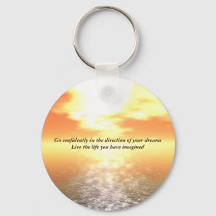 Chaveiro Por do sol alaranjado inspirado sobre o Keyring do