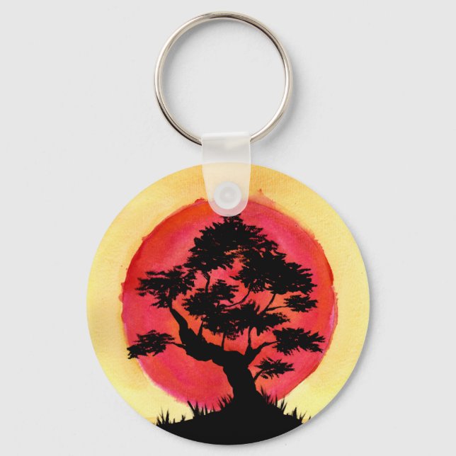 Chaveiro Pôr do Sol Bonsai (Frente)