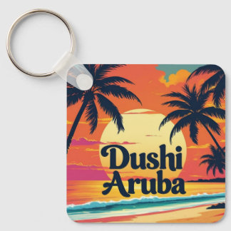Chaveiro pôr do sol dushi aruba