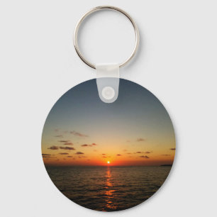 Chaveiro pôr do sol lindo oceano amarelo laranja vermelho