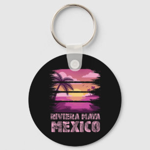 Chaveiro Pôr do sol México Riviera Maya Férias de Verão Pra