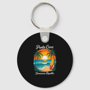 Chaveiro Pôr do sol na praia da Punta Cana República Domini