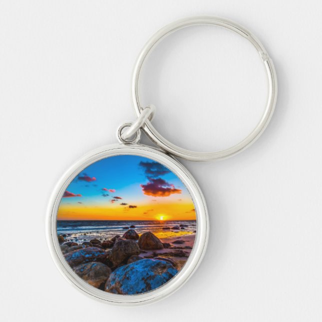 Chaveiro Por do sol no mar (Frente)