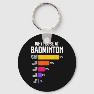 Chaveiro Por Que Eu Perder Em Badminton Engraçada Com A Dam