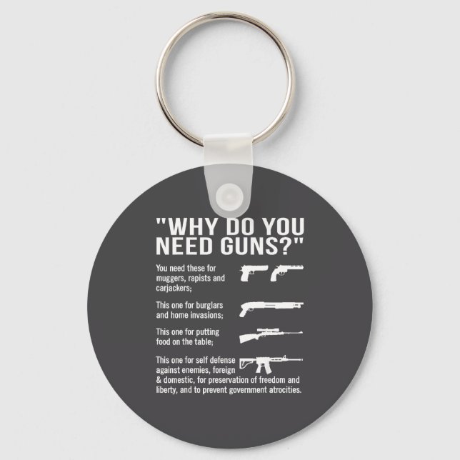 Chaveiro Por Que Você Precisa de Armas  (Frente)