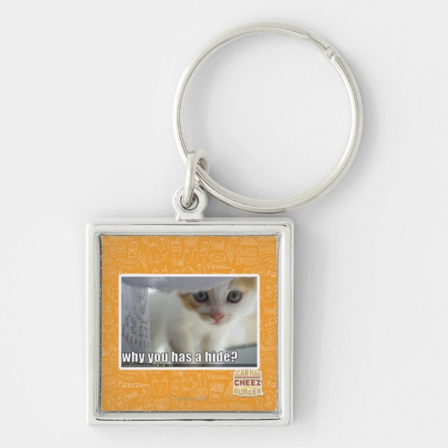 Chaveiro Por que você tem um couro cru? (Frente)