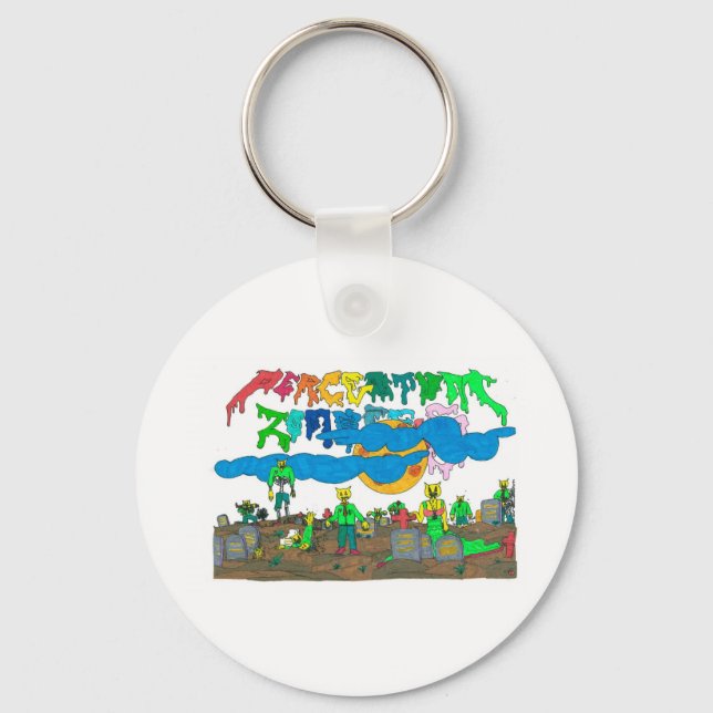 Chaveiro Porcentum_Zombies (Frente)